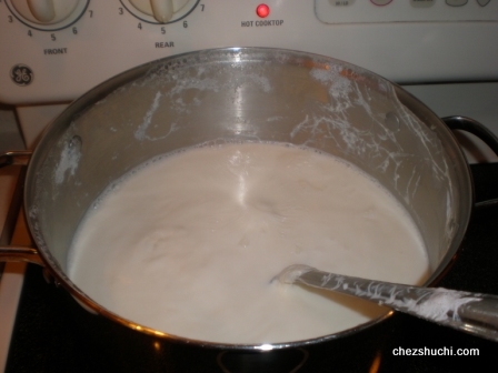 milk boiling